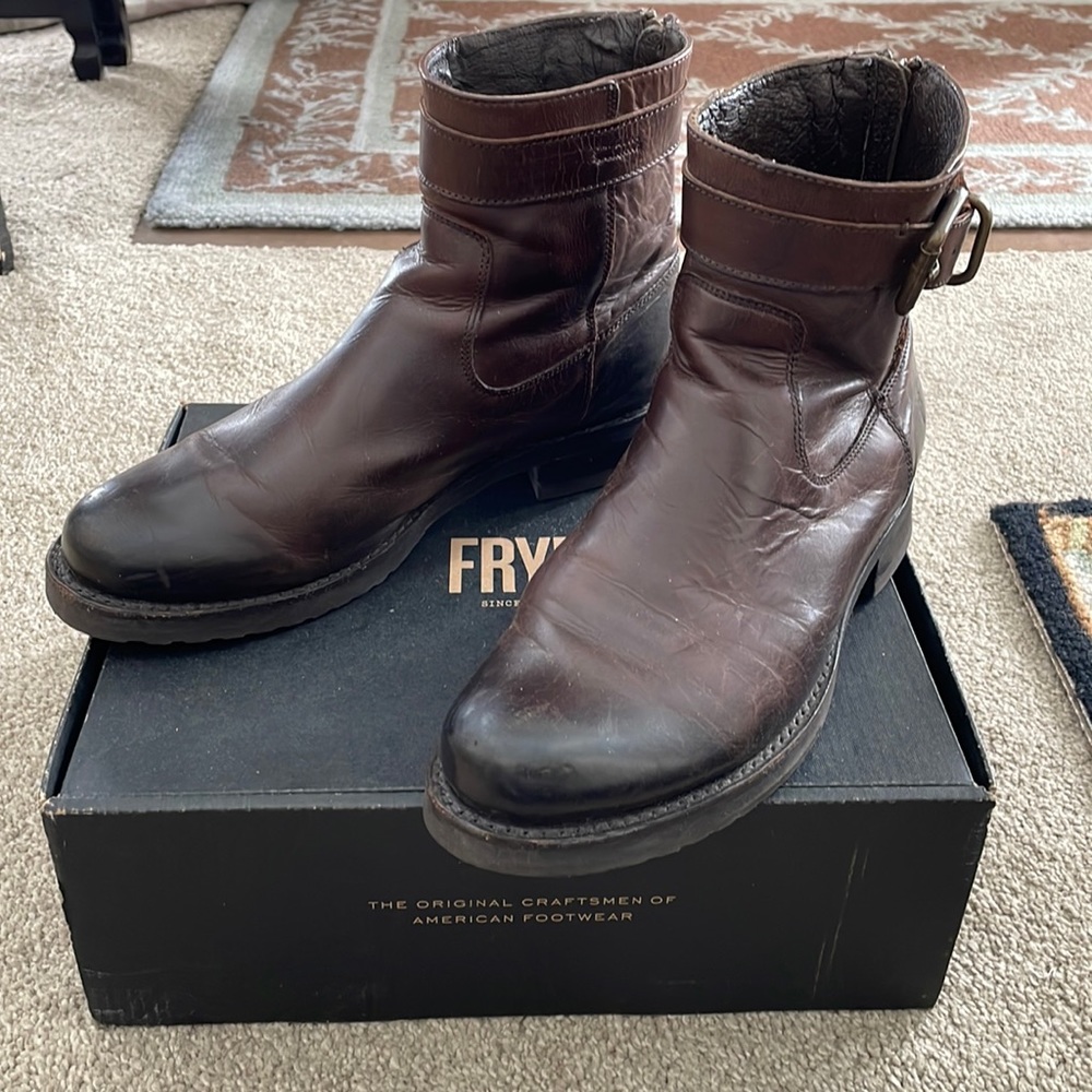 Frye leather boots. Women size 9